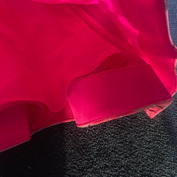 Like NEW ML Monique Lhuillier Amelia Strapless Floral Jacquard Gown Sz 12 - Picture 6 of 9